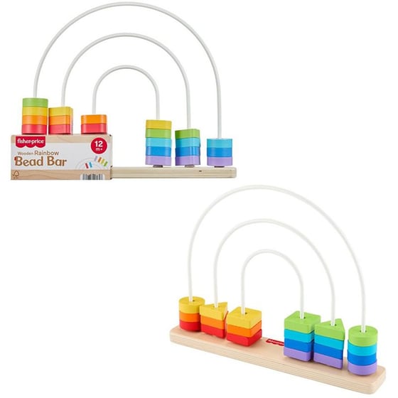 Ξύλινο Σετ Χάντρες Fisher-Price Ουράνιο Τόξο image 1