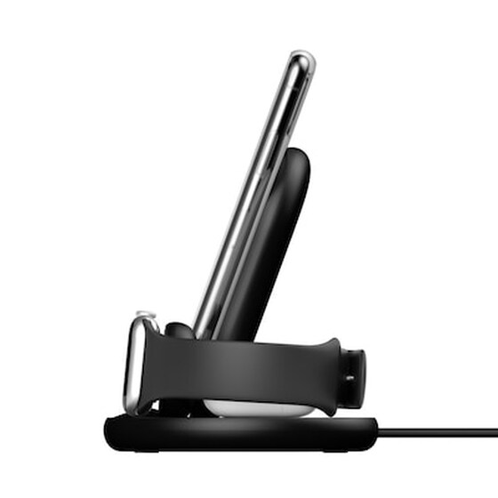 Belkin 3-in-1 Wirel. Charger For Apple Watch/iphone, Black image 2