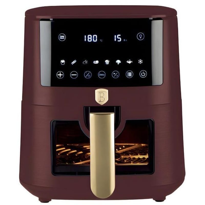 BERLINGER HAUS BH-9606 με Αποσπώμενο Κάδο 1650 W 8 L Κόκκινο Φριτέζα Αέρος