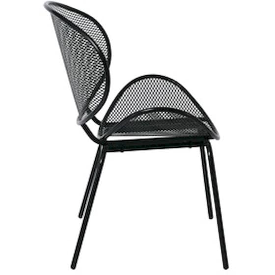 Καρέκλα Woodwell Oliver K D Μεταλλική Mesh  C54263 64x54x85cm - Μαύρη image 2