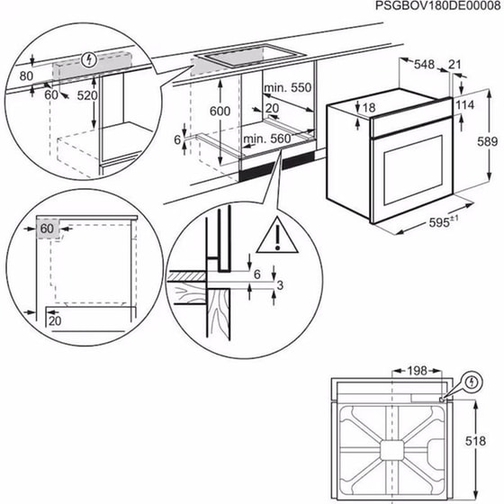 AEG HK634021 XB & BES351111M 72 Lt Inox Eντοιχιζόμενο Σετ Φούρνος και Εστία image 10