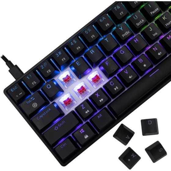 White Shark Shinoni -2 Ενσύρματο Gaming Πληκτρολόγιο με Red διακόπτες - Μαύρο (US) image 2