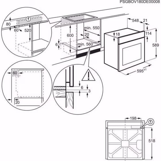 AEG TU5PB431SB & ORN64A02XB 72 Lt Εντοιχιζόμενο Σετ Φούρνος και Εστία image 14