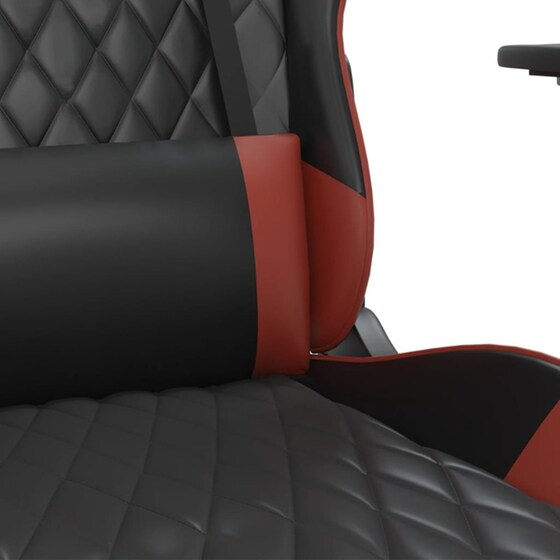 Καρέκλα Gaming VIDAXL 345529 με Υποπόδιο από Τεχνητό Δέρμα - Μαύρο image 6