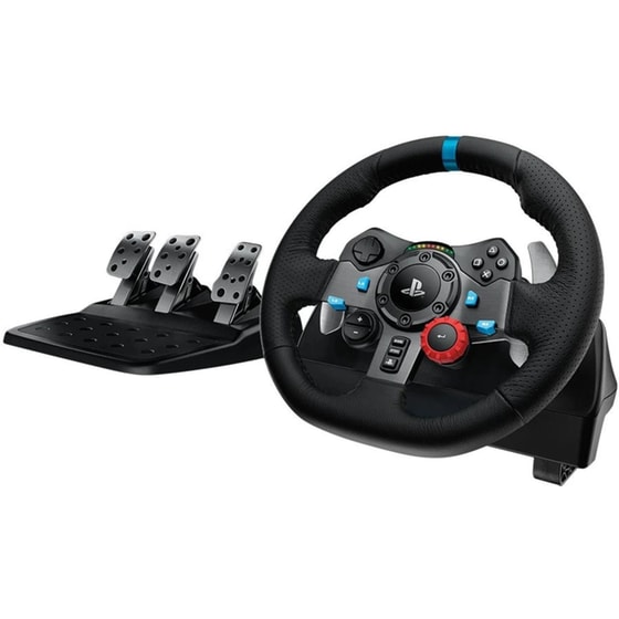 Logitech G G29 Driving Force Τιμονιέρα με Πετάλια & Ασύρματα Ακουστικά Κεφαλής Logitech G321 Bundle image 1