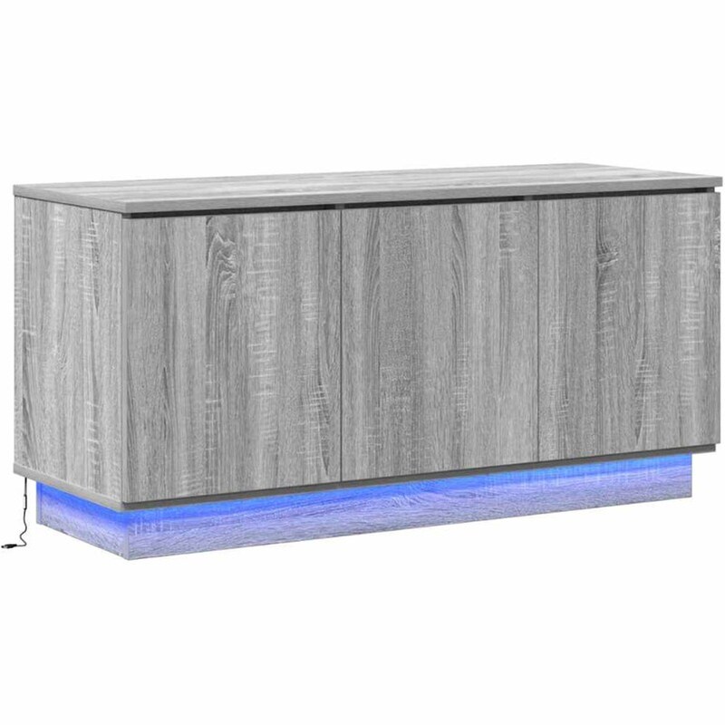 Έπιπλο Τηλεόρασης VidaXL με LED 100 x 38 x 49 cm - Γκρι Sonoma