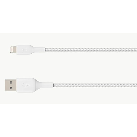 Καλώδιο δεδομένων Belkin Braided Lightning τo Usb 0.15m - White image 0