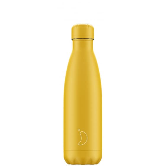 Μπουκάλι Θερμός Chilly's Ματ Κίτρινο 500ml image 0