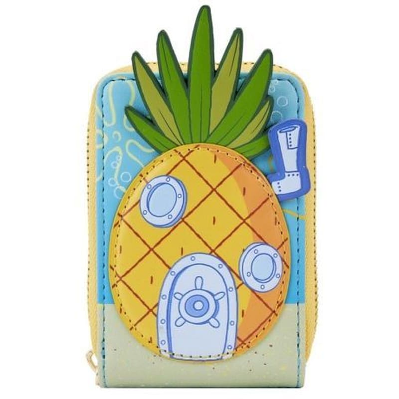 LOUNGEFLY Πορτοφόλι Loungefly Nickelodeon Spongebob Squarepants - Pineapple House με Φερμουάρ (NICWA0034)