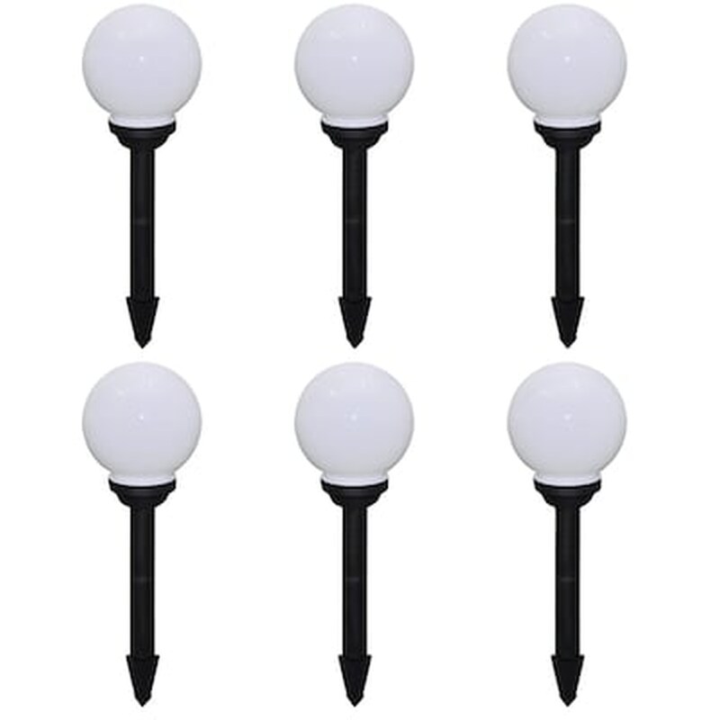 Vidaxl Φωτιστικά Εξωτ. Χώρου Για Μονοπάτια 6 Τεμ. Led Καρφωτά 20 Εκ.