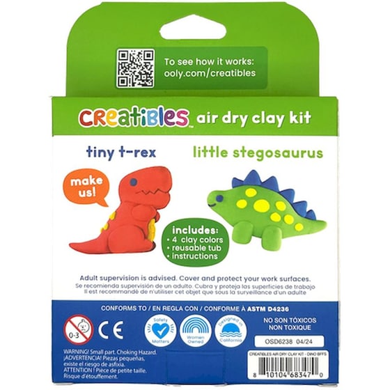 Πηλός Ooly Creatibles Mini Air Dry Clay Kit - Dino BFFs image 8