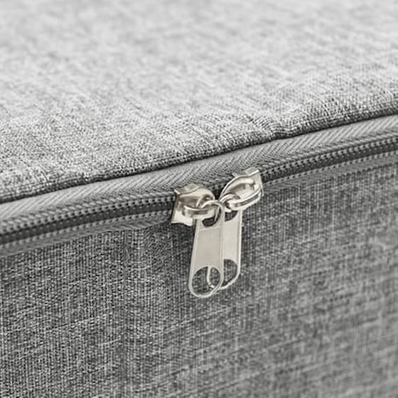 Vidaxl Κουτί Αποθήκευσης Γκρι 70 X 40 X 18 Εκ. Υφασμάτινο image 4