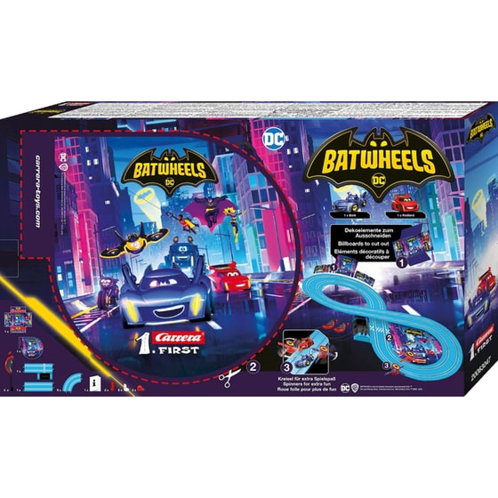 Carrera 1.First: DC Batwheels Time For Action! Τηλεκατευθυνόμενα Αυτοκίνητα σε Πίστα 1:50 (20063047) image 1