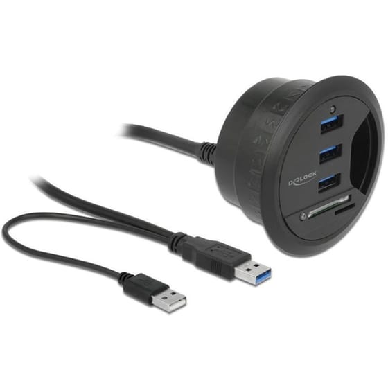 Delock 62869 USB Hub 3.0 με 5 θύρες - Μαύρο image 0