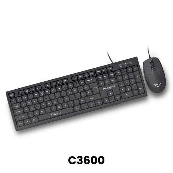 Alcatroz Xplorer C3600 Σετ Πληκτρολόγιο & Ποντίκι Αγγλικό US image 0