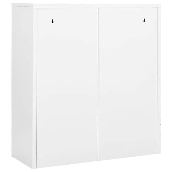 Ντουλάπι Γραφείου VidaXL από Ατσάλι 90x40x102 cm - Λευκό image 4