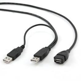 Καλώδιο Cablexpert 2x USB-A Male σε mini USB-B Male - 0.9m