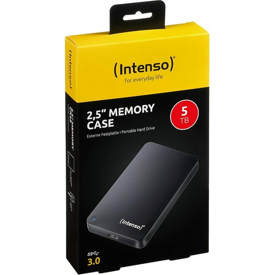 INTENSO Memory Case Portable USB 3.0 HDD 5TB 2.5" Μαύρο + Powerbank Intenso PM5200 image 3