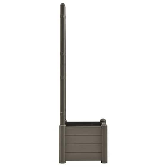 Vidaxl Ζαρντινιέρα Κήπου Καφασωτό Ανθρακί 43x43x142 Εκ Πολυπροπυλένιο image 4