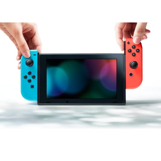 Nintendo Switch 2019 Neon Blue/Neon Red & NBA 2K21 Bundle image 2