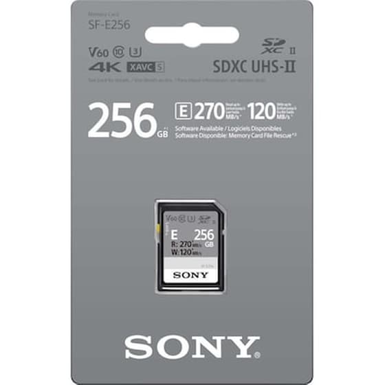 Sony SF-E Series SDXC 256GB Class 10 U3 V60 UHS-II image 0