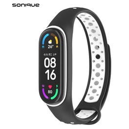 Λουράκι Sonique Σιλικόνης για Xiaomi Smart Band 7 - Μαύρο