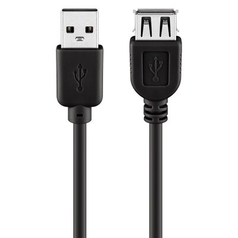 CABLE OEM USB A M/F 1.8M BLK