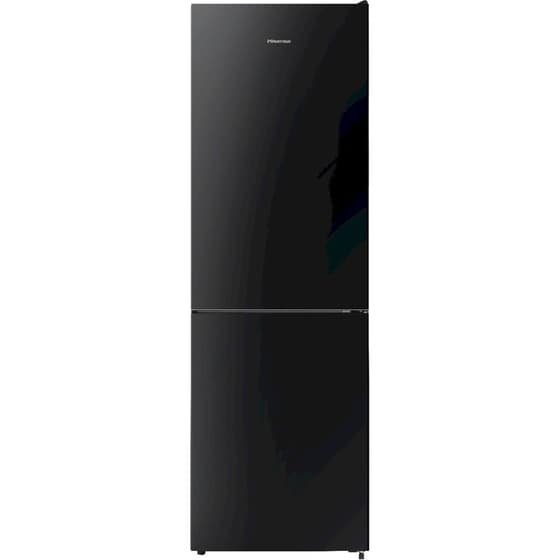 HISENSE RB390N4GBE Total No Frost 304 Lt Black Glass Ψυγειοκαταψύκτης image 0