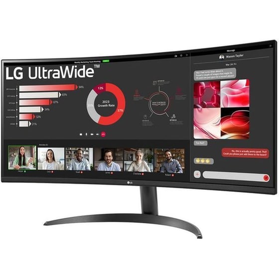 LG UltraWide 34WR50QK Monitor 34'' QHD VA Curved 100Hz 5ms image 1