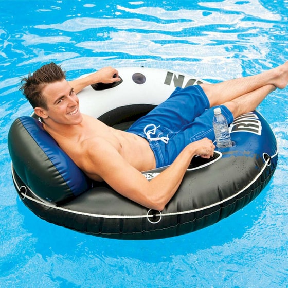 Φουσκωτό Ring Intex River Run 135 cm - Μπλε/ Λευκό/ Μαύρο image 1