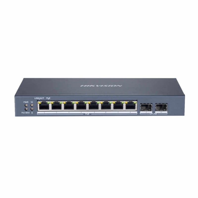 HIKVISION Hikvision 10 Port Unmanaged Poe Switch L2 Series (ds-3e1510p-eiv2) (hkvds-3e1510p-eiv2)