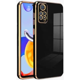Θήκη Σιλικόνης Xiaomi Redmi Note 11 Pro / Redmi Note 12 Pro 4g - Bodycell Gold Plated - Μαύρο