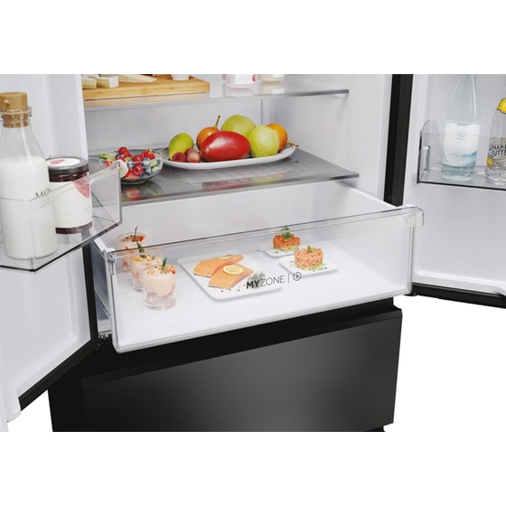 HAIER HFR3718ENGB Total No Frost 402 Lt Μαύρο Ψυγειοκαταψύκτης image 8