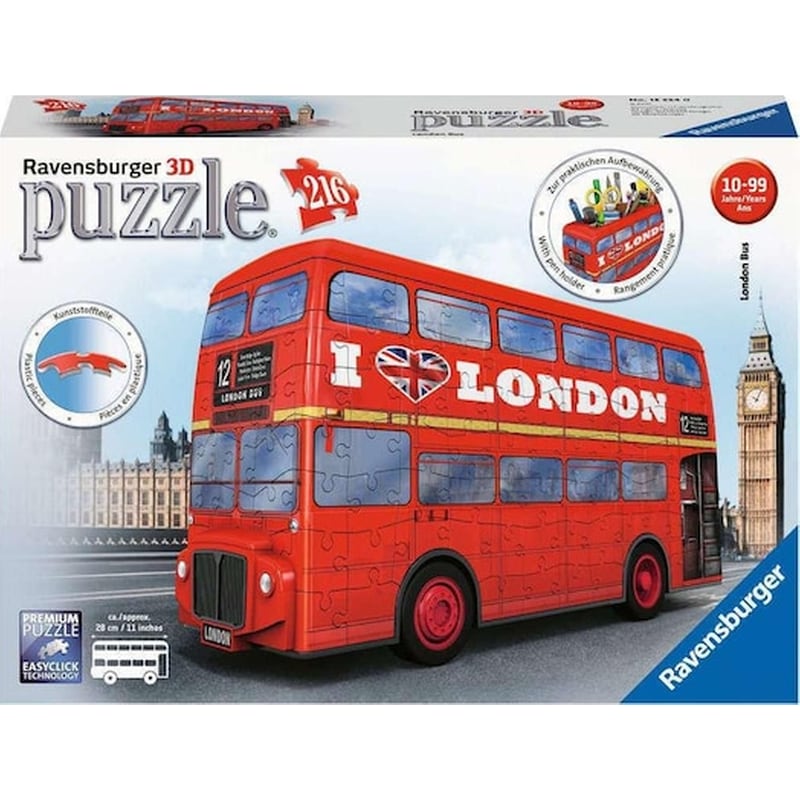 3D Παζλ London Bus Ravensburger (216 Κομμάτια)