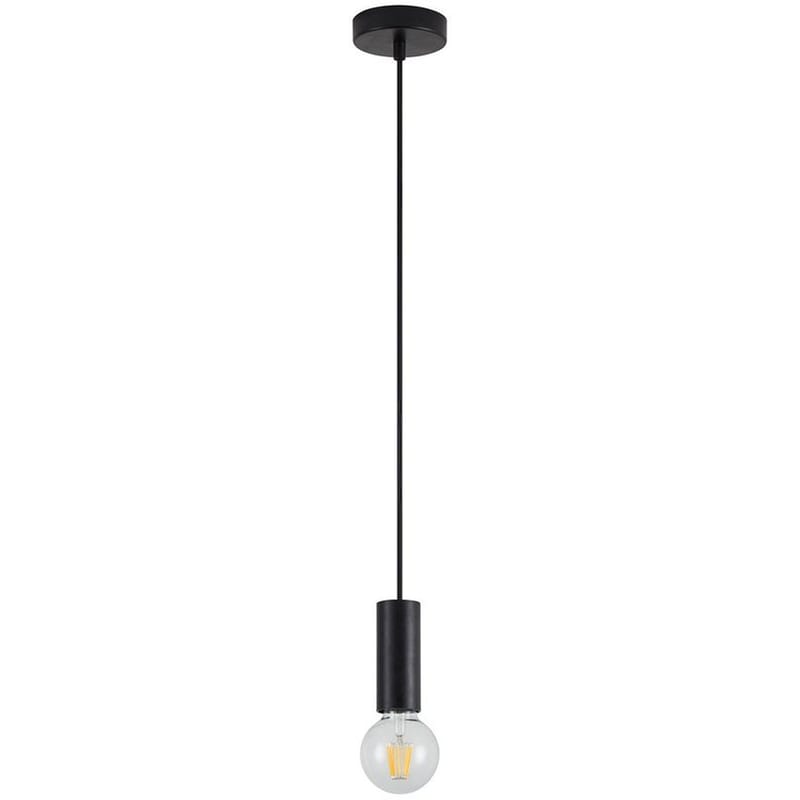 HOMELIGHTING Φωτιστικό Οροφής Μονόφωτο Homelighting Adept Tube Μεταλλικό Φ4.5x11-300 cm - Μαύρο