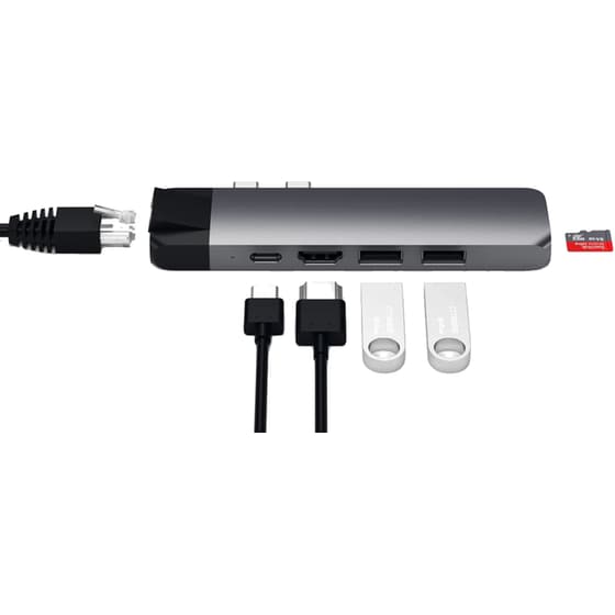 Docking Station Satechi ST-TCPHEM 6-Port USB 3.0 συμβατό με Dual USB-C image 5