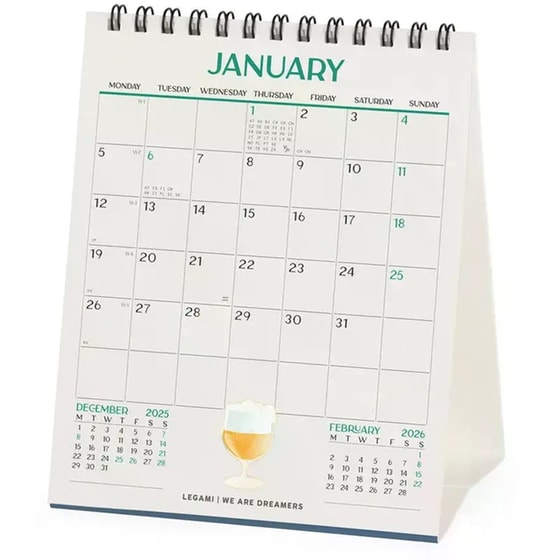Ημερολόγιο Γραφείου Legami 2026 Beer image 2