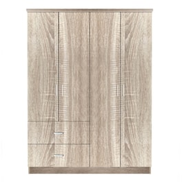 Ντουλάπα Hoya Wax Φυσικό Χρώμα 119x42x181cm