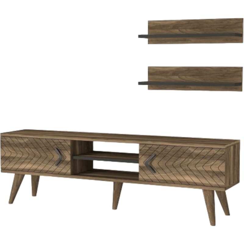 24MALL Έπιπλο Τηλεόρασης 24Mall Legate από Μοριοσανίδα 150x29.5x45.5 cm - Καφέ