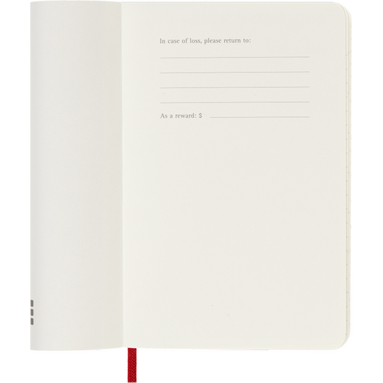 Ημερολόγιο Ημερήσιο 2027 Moleskine 12M Pocket Soft Cover Κόκκινο image 2