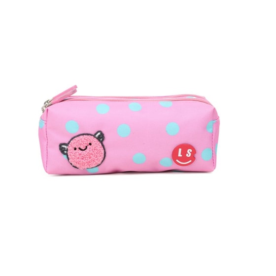 Κασετίνα Διπλή Lycsac Joy Βαρελάκι Ροζ image 0