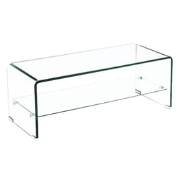 Τραπεζάκι Σαλονιού Woodwell από Γυαλί 100x50x43cm - Διαφανές