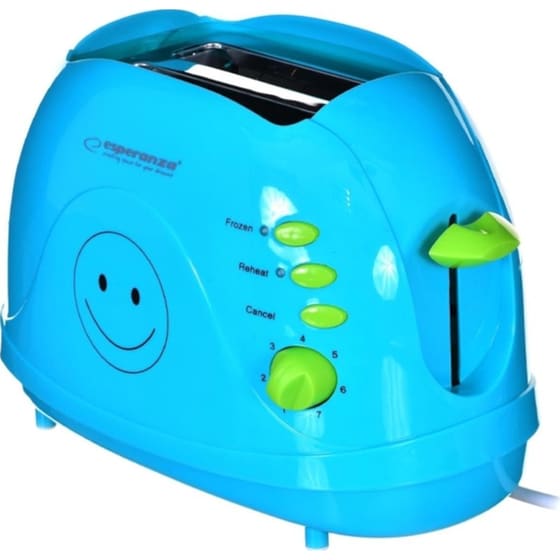 ESPERANZA SMILEY EKT003B 2 Θέσεων 750W Μπλε Φρυγανιέρα image 0