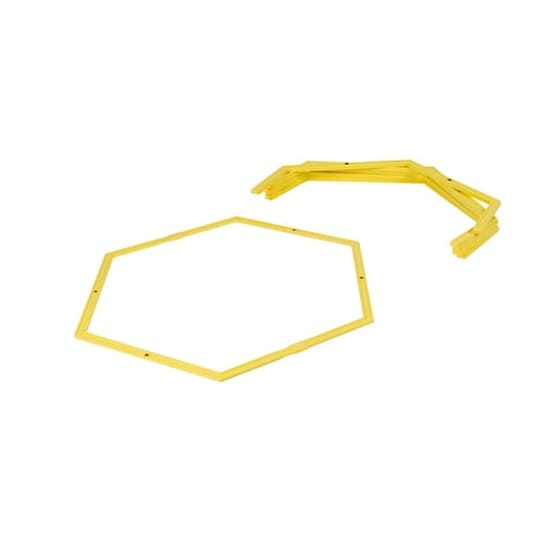 Dunlop Πλέγμα Ευκινησίας Προπόνησης Εξάγωνο Με 6 Κρίκους, 65x57 Cm, Agility Hoops image 1
