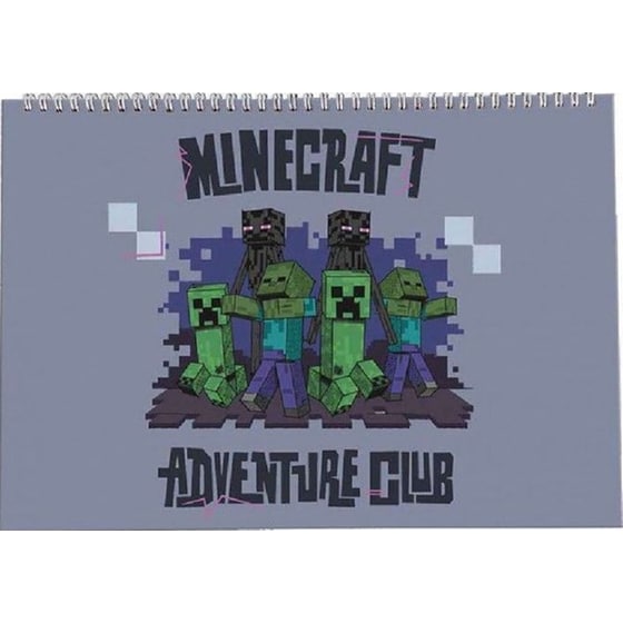 Μπλοκ Ζωγραφικής Graffiti Minecraft Α4 40 Φύλλων image 0