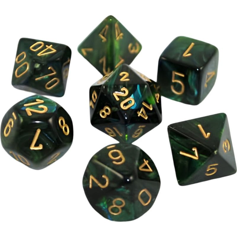 CHESSEX Chessex Scarab - Jade/Gold CHESSEX