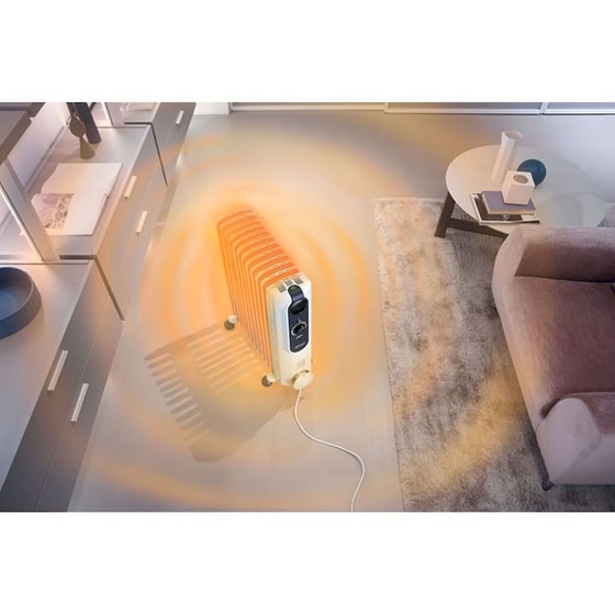 DELONGHI RadiaS Easytronic TRRSE1225 Καλοριφέρ Λαδιού 2500W Λευκό image 3