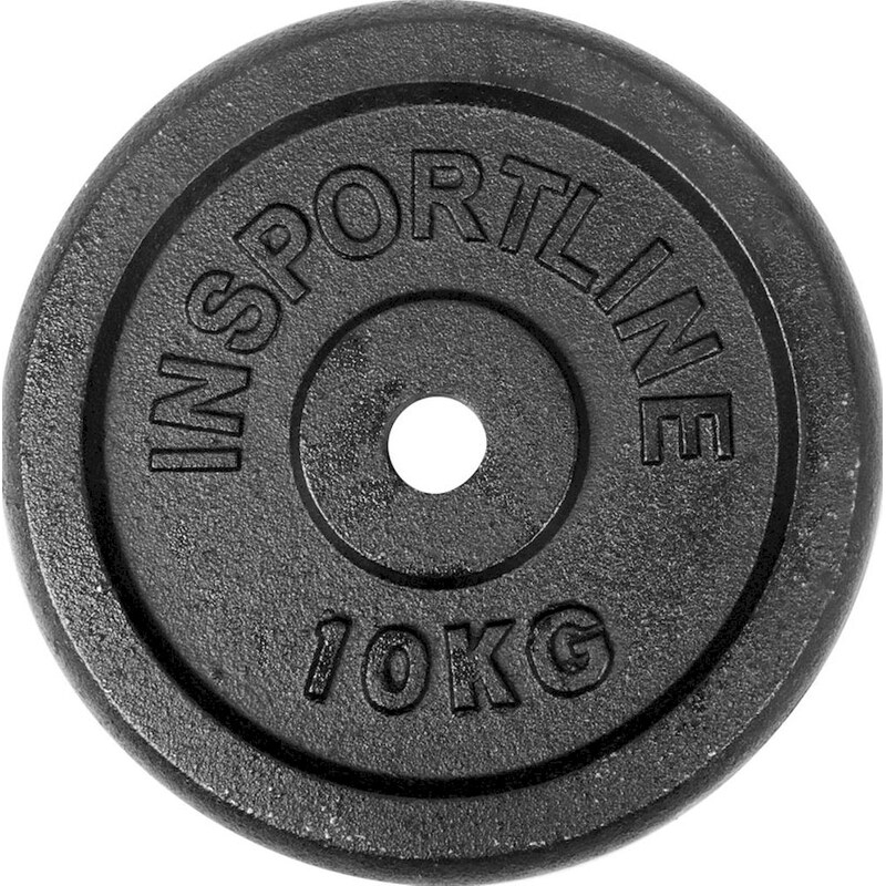 Δίσκος InSPORTline Castblack INS-745 10 kg για Μπάρα Ø30mm από Μαντέμι INSPORTLINE