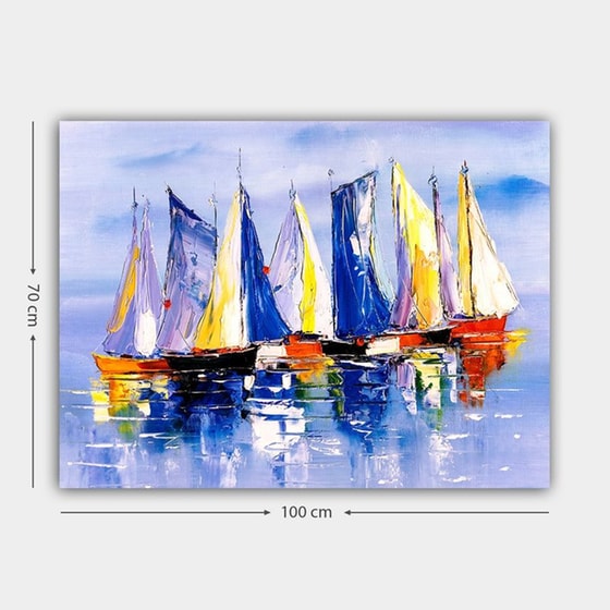 Μοντέρνος Πίνακας 24Mall Καράβια 70x100 cm image 1