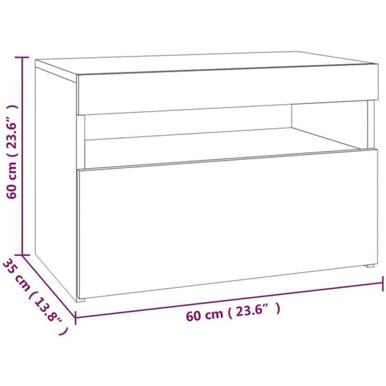 Έπιπλα Τηλεόρασης VidaXL Μοριοσανίδα 2 Τμχ 60x35x40cm - Γκρι image 14